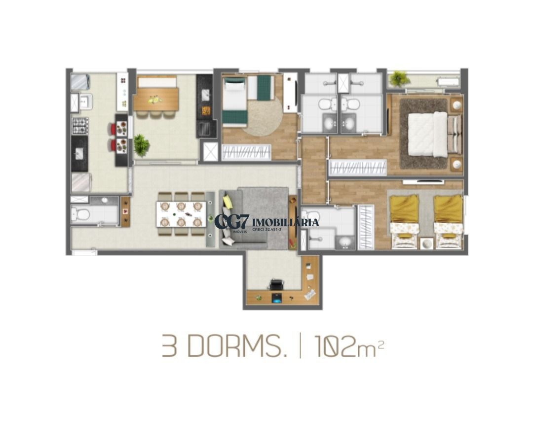 Apartamento à venda e aluguel com 3 quartos, 102m² - Foto 18