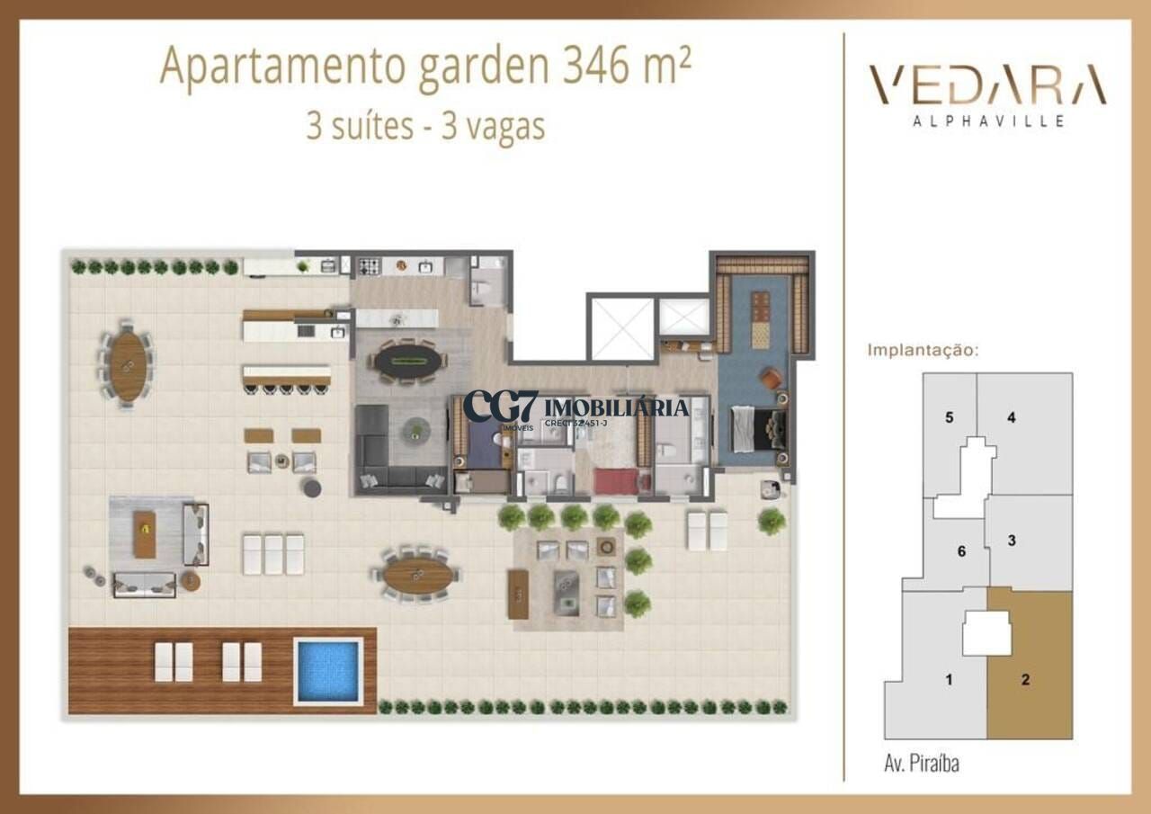 Apartamento à venda com 3 quartos, 346m² - Foto 1