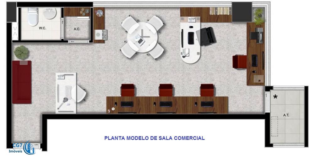 Conjunto Comercial-Sala à venda com 3 quartos, 39m² - Foto 8