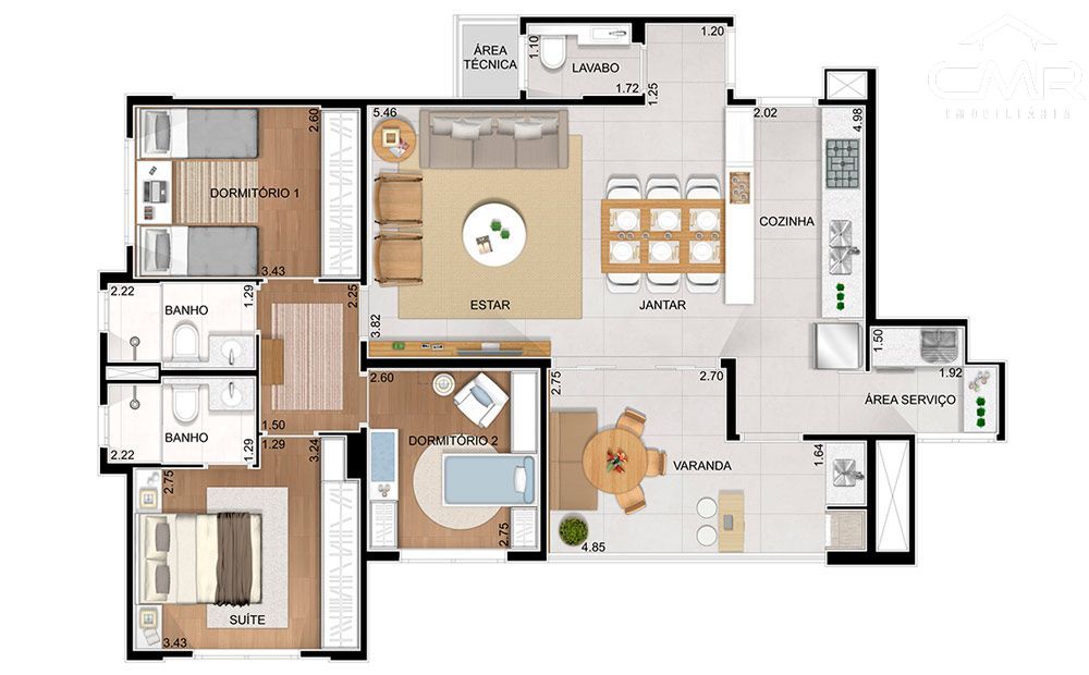 Apartamento à venda com 3 quartos, 97m² - Foto 40