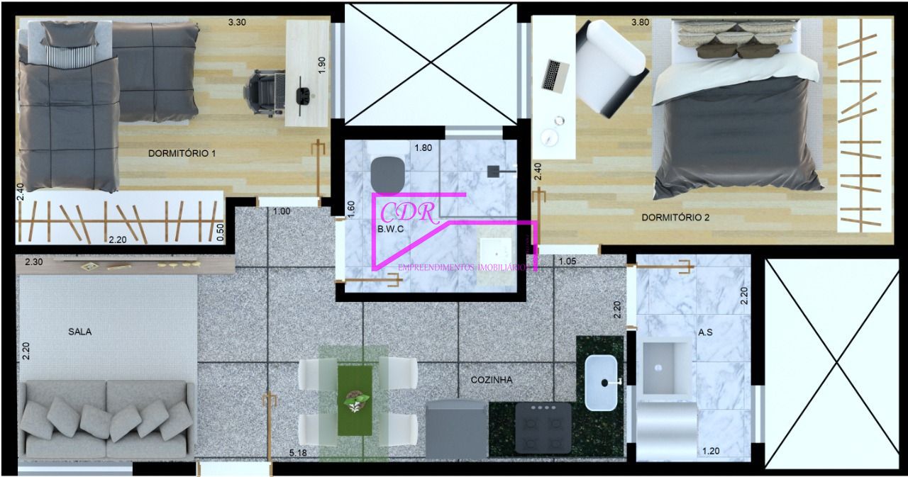 Apartamento, 2 quartos, 26 m² - Foto 25