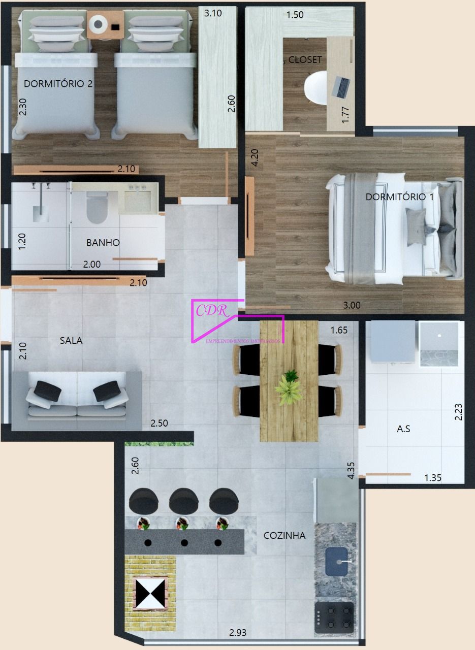 Apartamento, 2 quartos, 26 m² - Foto 20