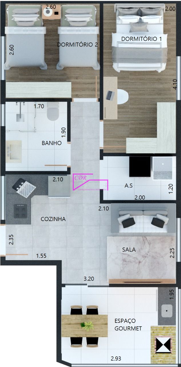 Apartamento, 2 quartos, 26 m² - Foto 23