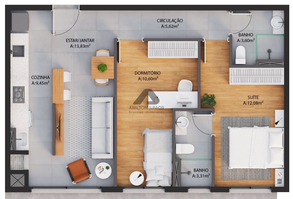 Apartamento à venda com 2 quartos, 129m² - Foto 10