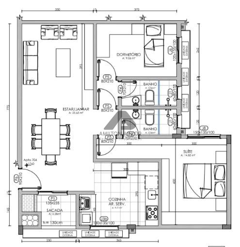 Apartamento à venda com 2 quartos, 94m² - Foto 16