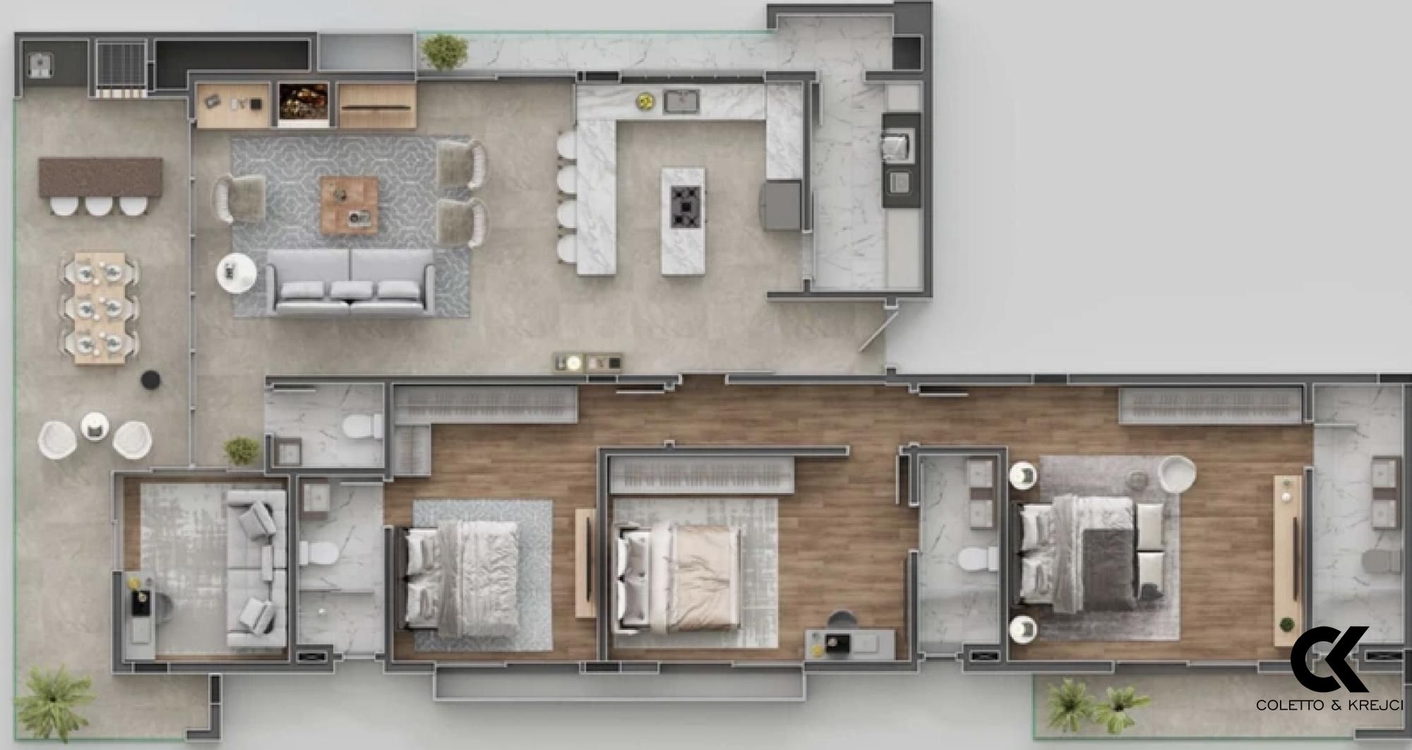 Apartamento, 3 quartos, 149 m² - Foto 3
