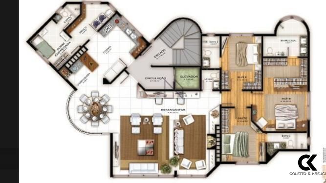 Apartamento à venda com 3 quartos, 180m² - Foto 6