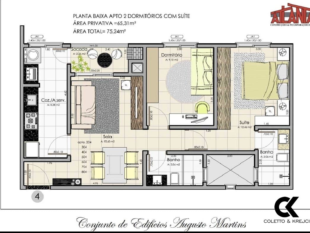 Apartamento, 2 quartos, 57 m² - Foto 11
