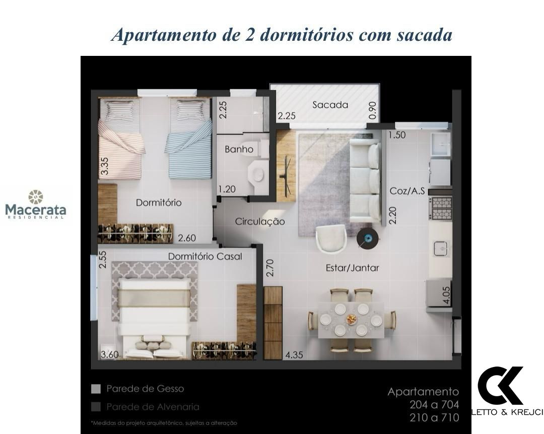 Apartamento, 2 quartos, 60 m² - Foto 11