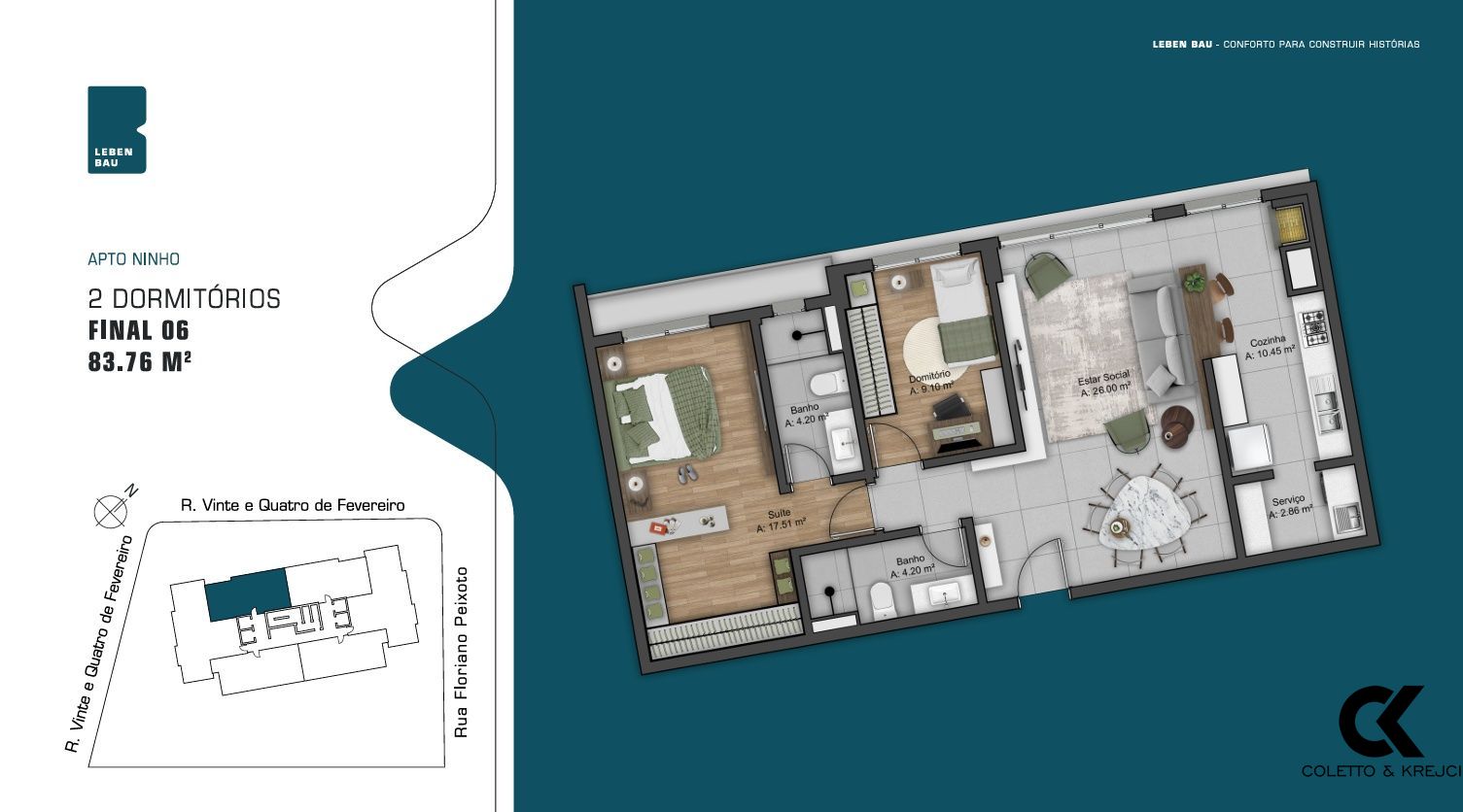 Apartamento, 2 quartos, 83 m² - Foto 13