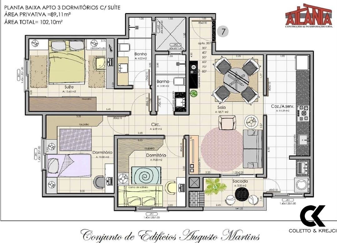 Apartamento, 2 quartos, 57 m² - Foto 7