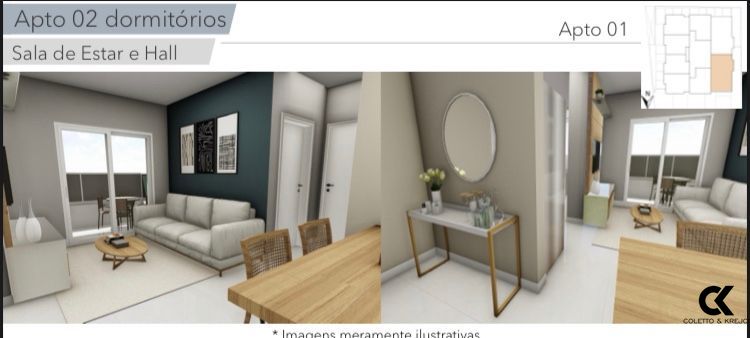 Apartamento à venda com 2 quartos, 67m² - Foto 6