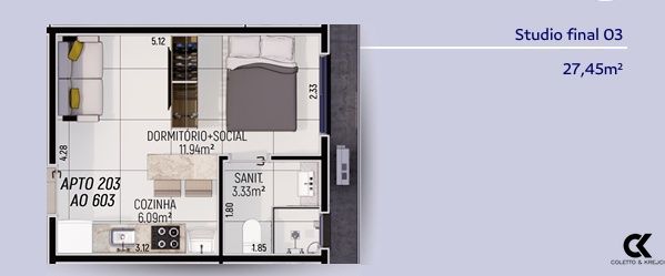 Apartamento à venda, 34m² - Foto 7