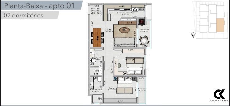 Apartamento à venda com 2 quartos, 67m² - Foto 11