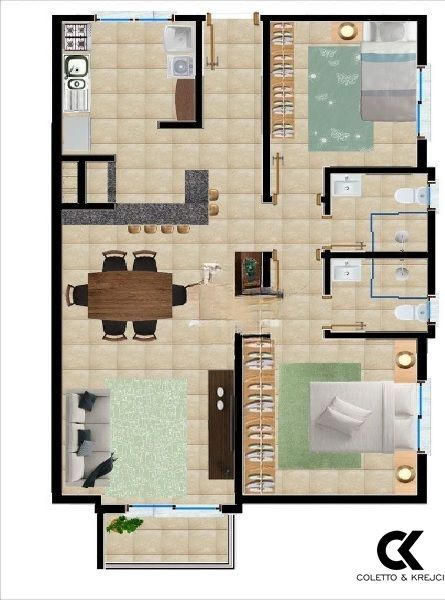 Apartamento, 2 quartos, 73 m² - Foto 4
