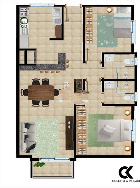 Apartamento à venda com 2 quartos, 73m² - Foto 4