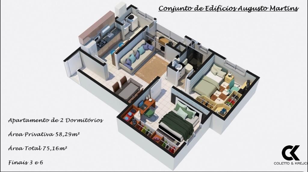 Apartamento à venda com 2 quartos, 58m² - Foto 6