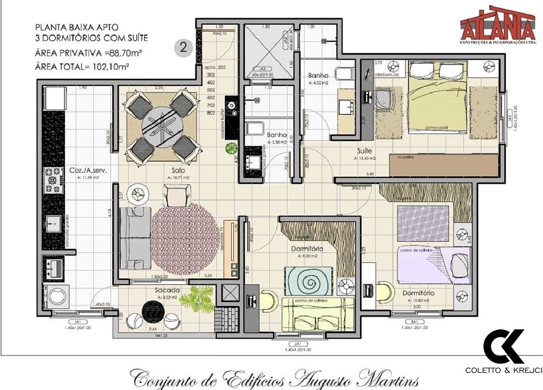 Apartamento, 2 quartos, 57 m² - Foto 6