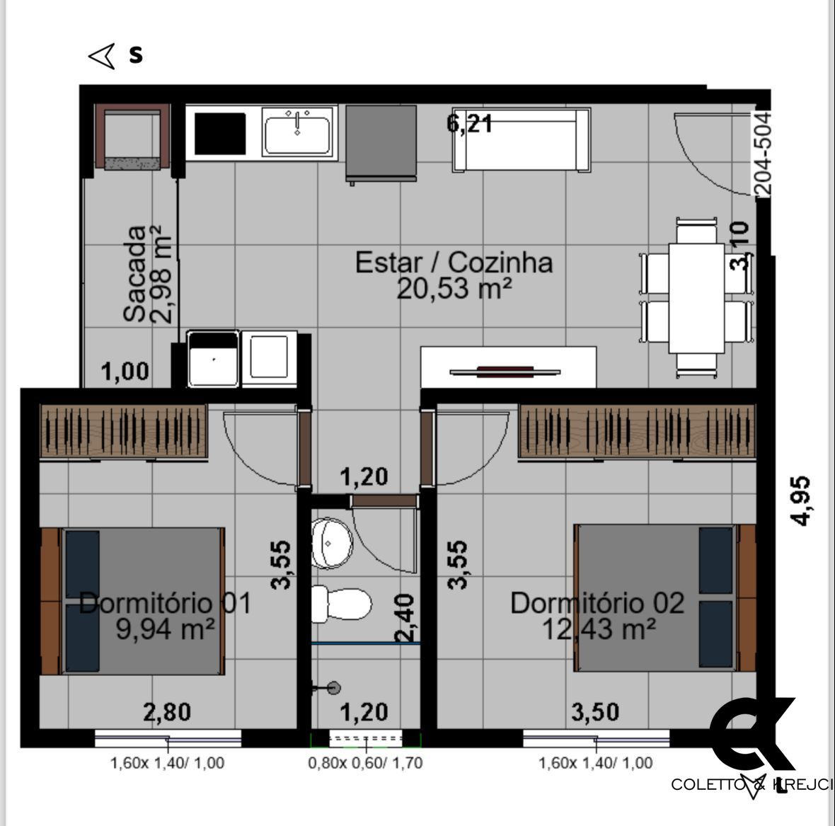 Apartamento à venda com 2 quartos, 55m² - Foto 12