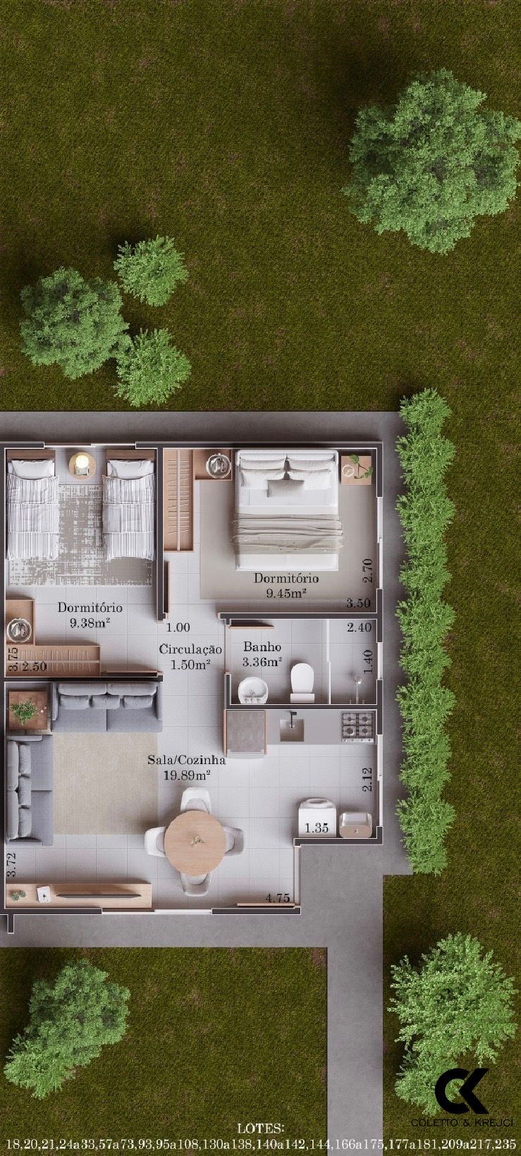 Casa, 2 quartos, 47 m² - Foto 4