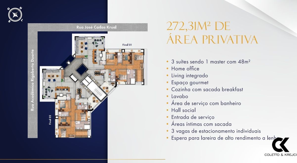 Apartamento à venda com 3 quartos, 247m² - Foto 6