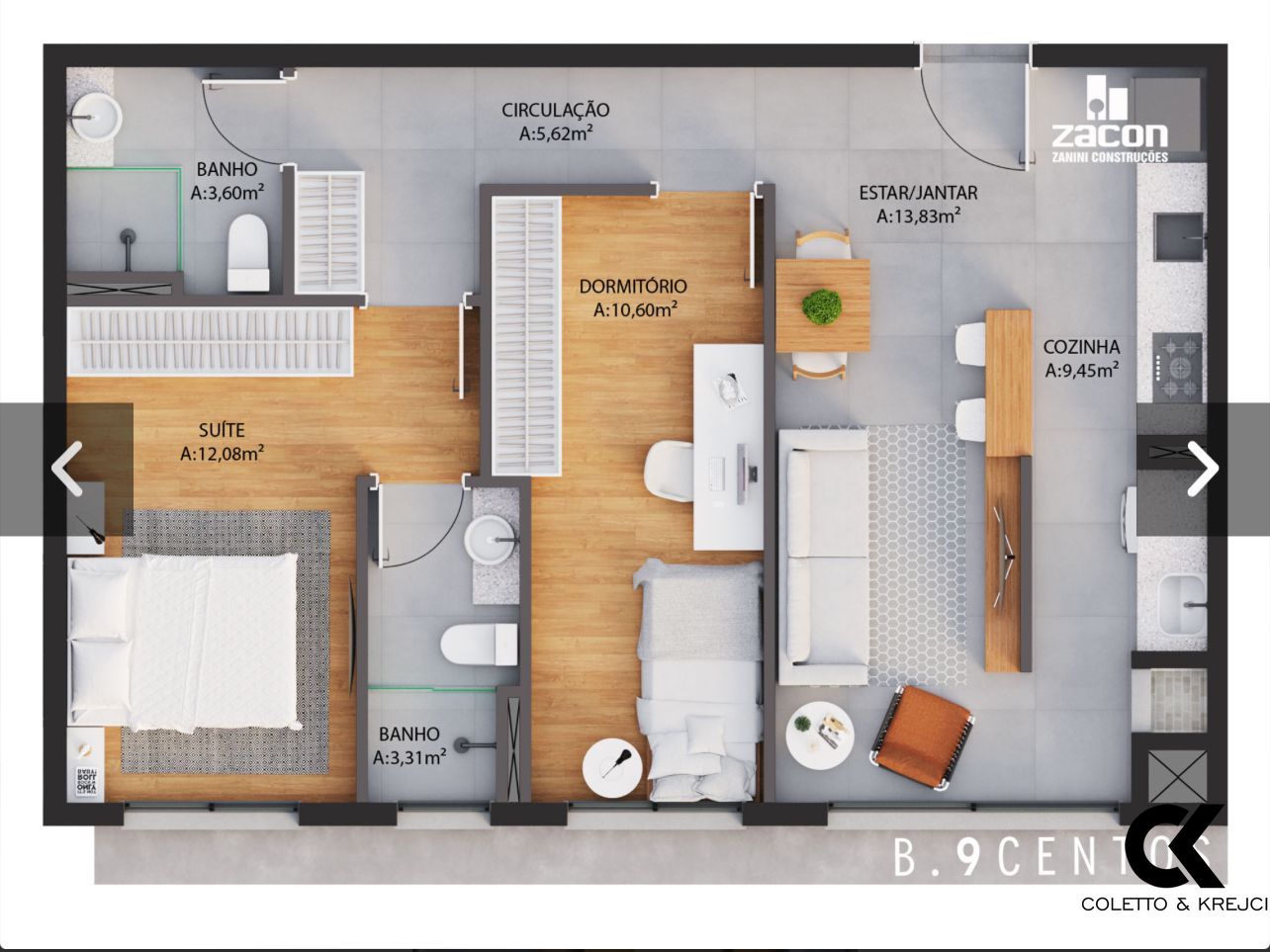 Apartamento à venda com 2 quartos, 66m² - Foto 9