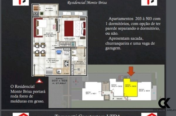 Apartamento, 1 quarto, 37 m² - Foto 2