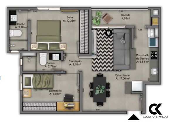 Apartamento, 2 quartos, 62 m² - Foto 15