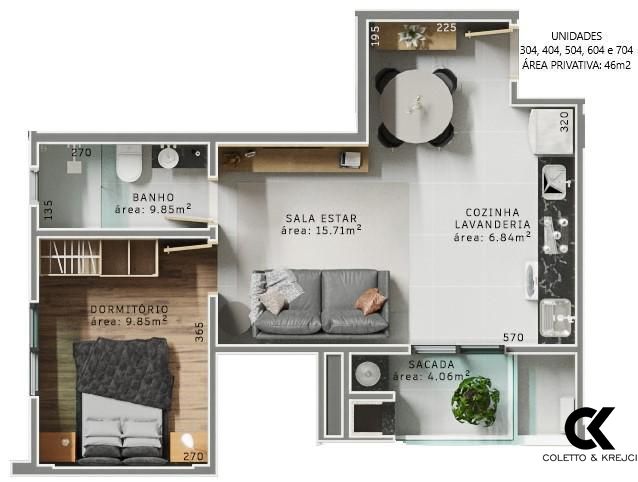 Apartamento à venda com 1 quarto, 72m² - Foto 8