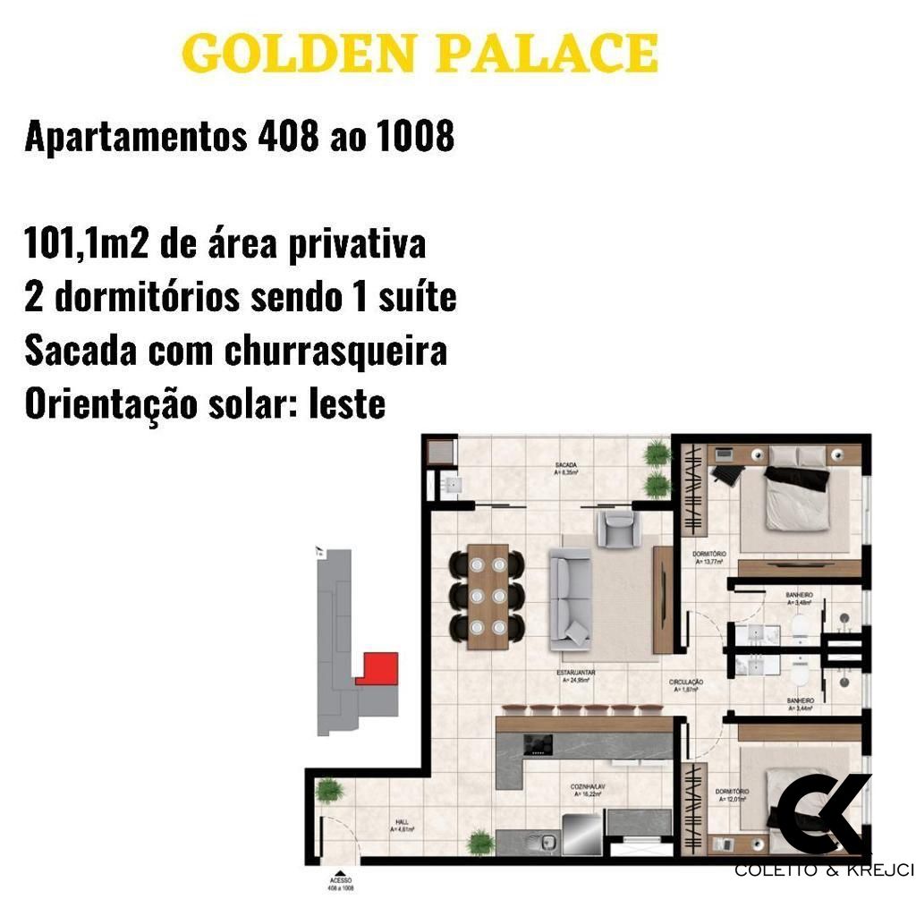 Apartamento à venda com 2 quartos, 101m² - Foto 4