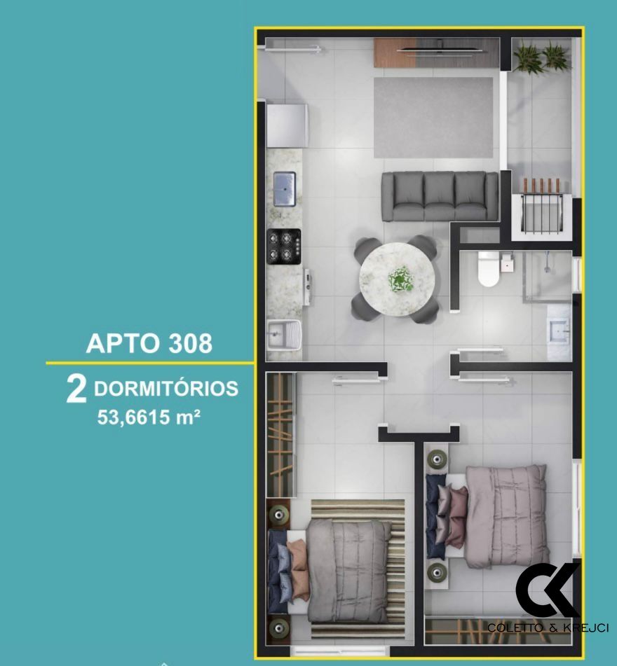 Apartamento, 2 quartos, 53 m² - Foto 12