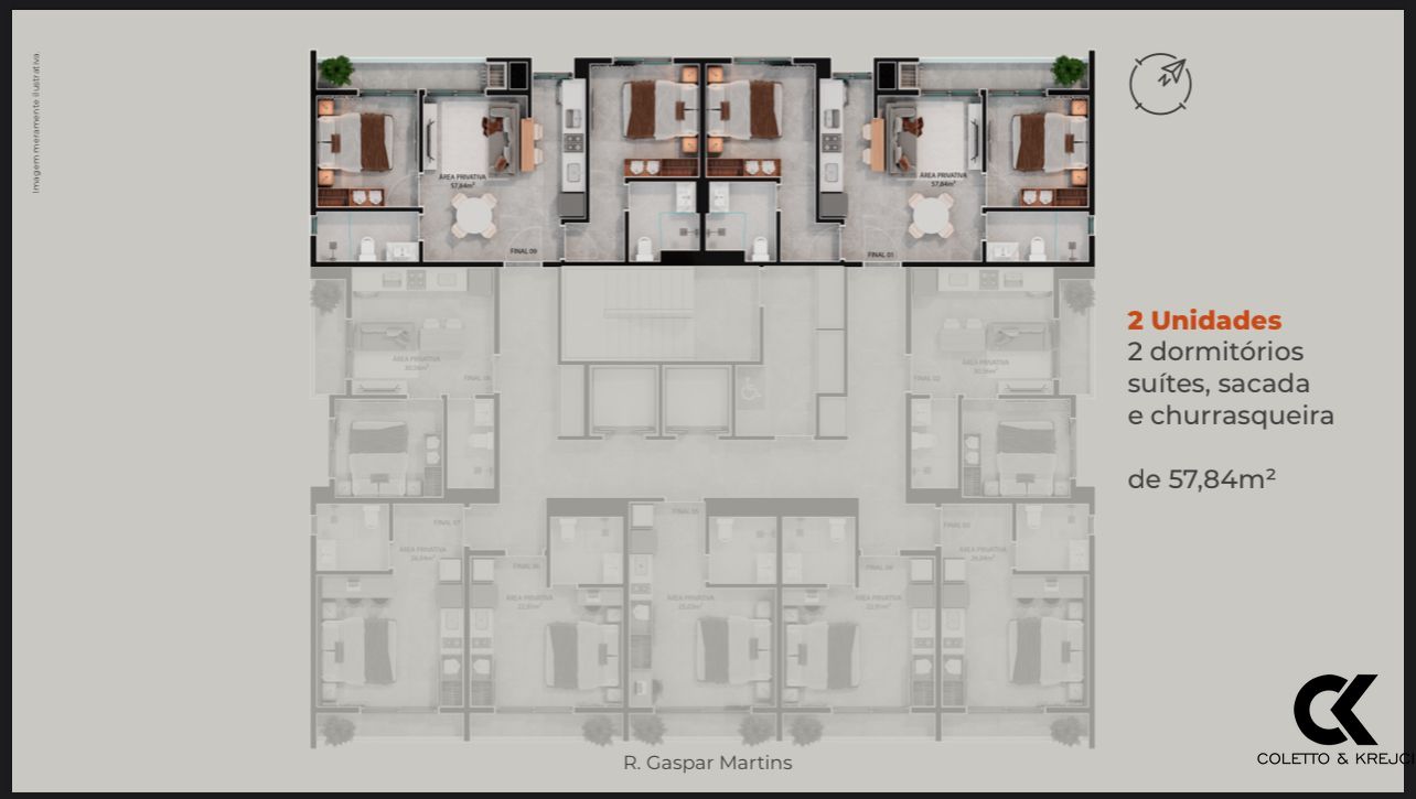 Apartamento, 2 quartos, 57 m² - Foto 3