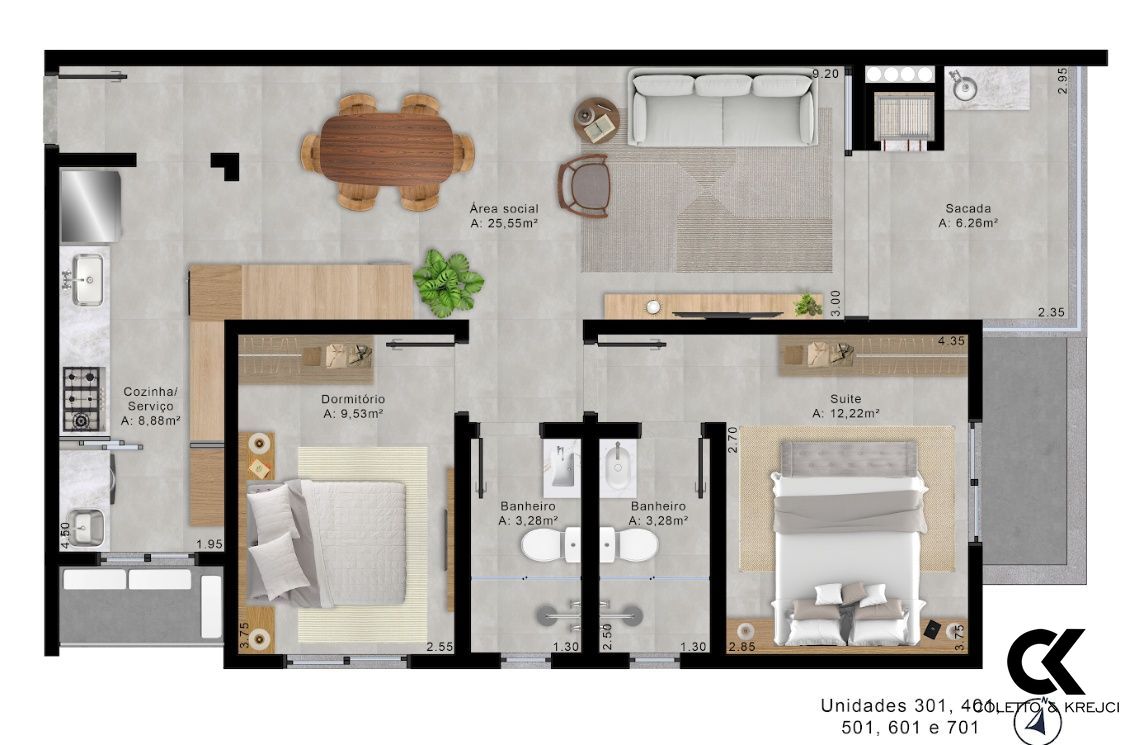 Apartamento, 2 quartos, 79 m² - Foto 8