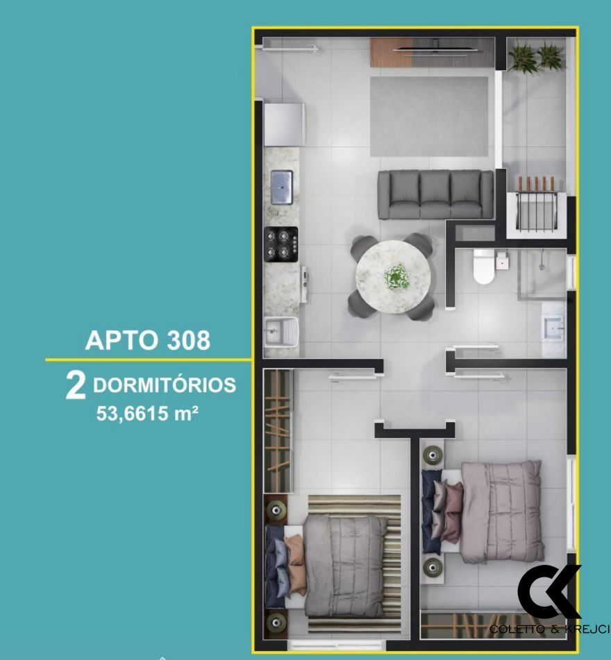 Apartamento, 2 quartos, 53 m² - Foto 12