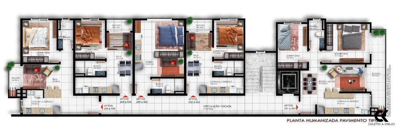 Apartamento, 1 quarto, 41 m² - Foto 8