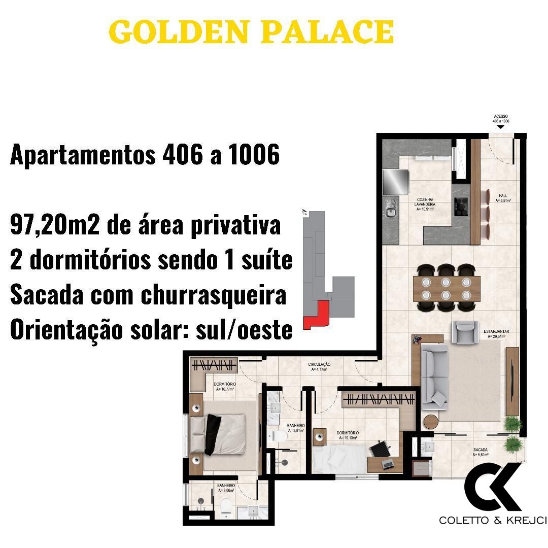 Apartamento, 2 quartos, 97 m² - Foto 4