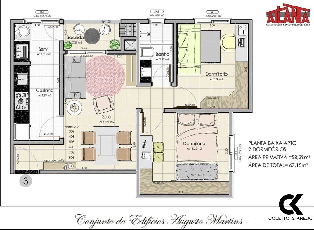 Apartamento, 2 quartos, 57 m² - Foto 10