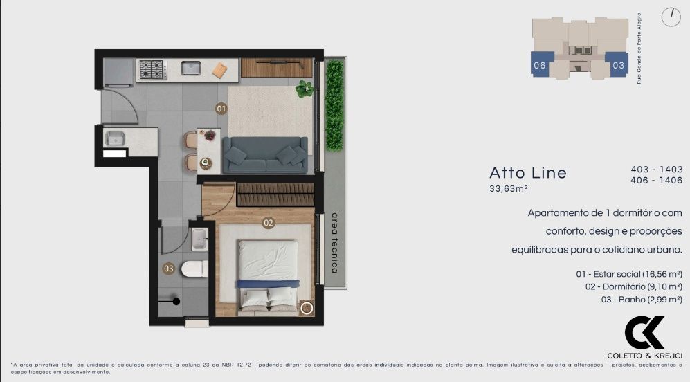 Apartamento, 1 quarto, 33 m² - Foto 13