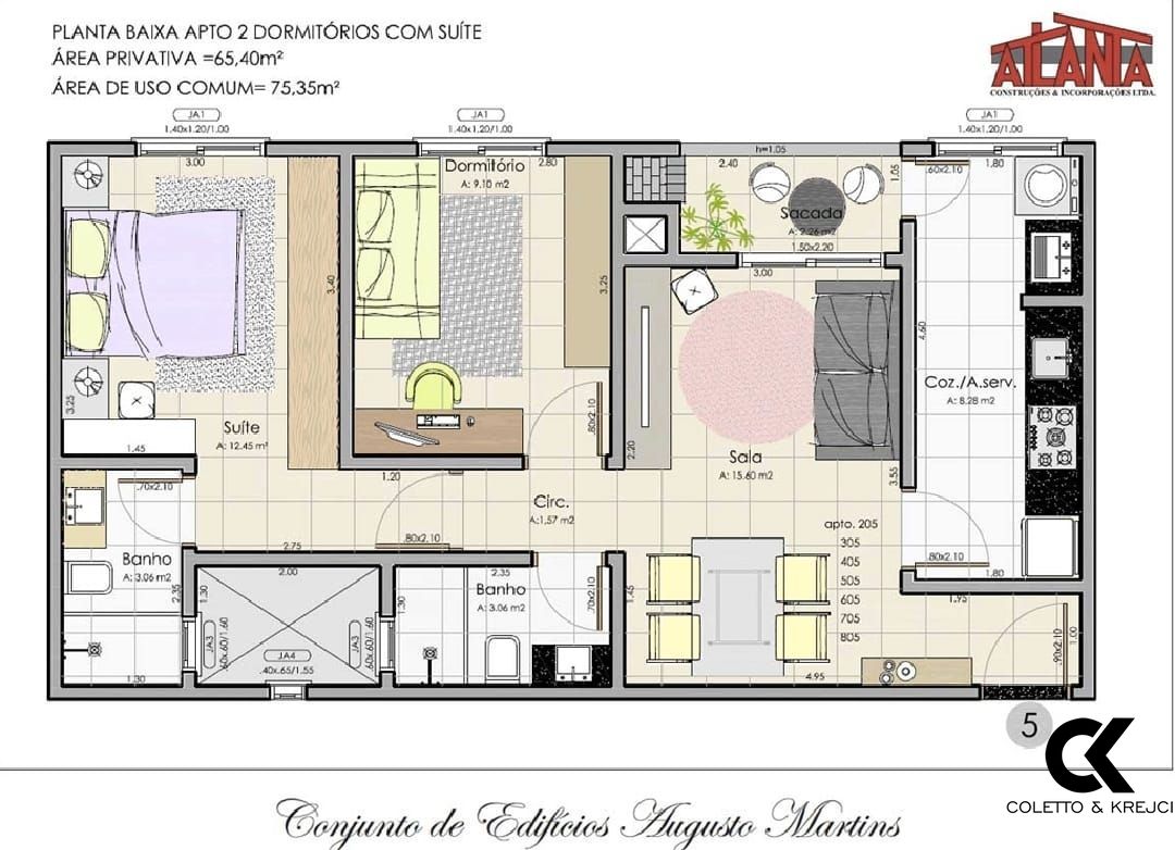 Apartamento, 2 quartos, 57 m² - Foto 9