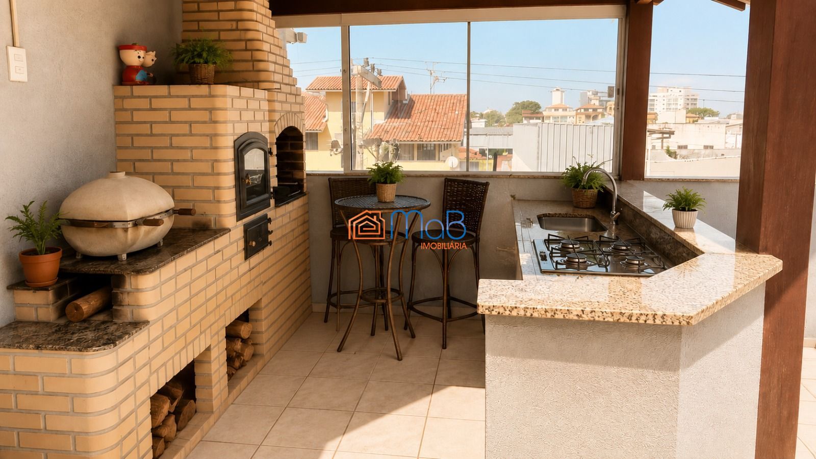Apartamento garden à venda no riviera – 2 quartos (1 suíte), área externa e 2 va