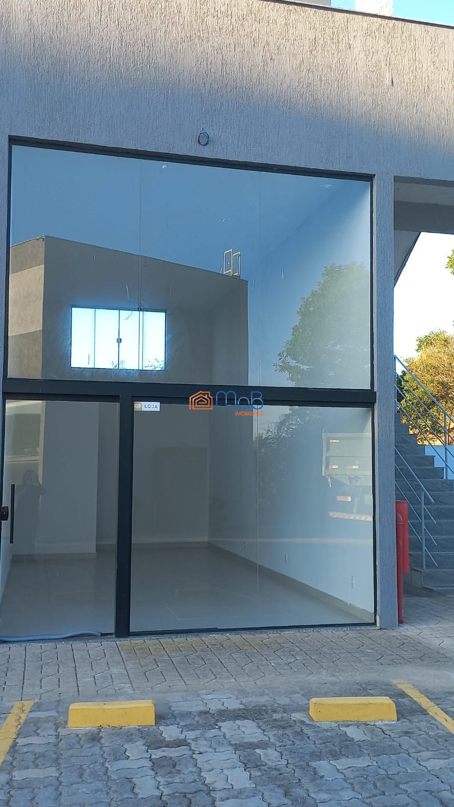 Loja comercial na ajuda de cima