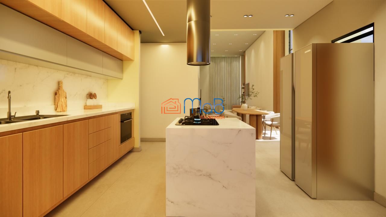 Casa linear com 4 suítes e área de lazer completa à venda no