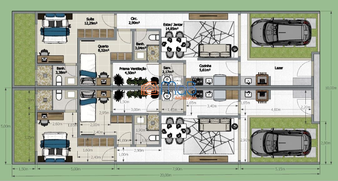 Casa, 2 quartos, 60 m² - Foto 8