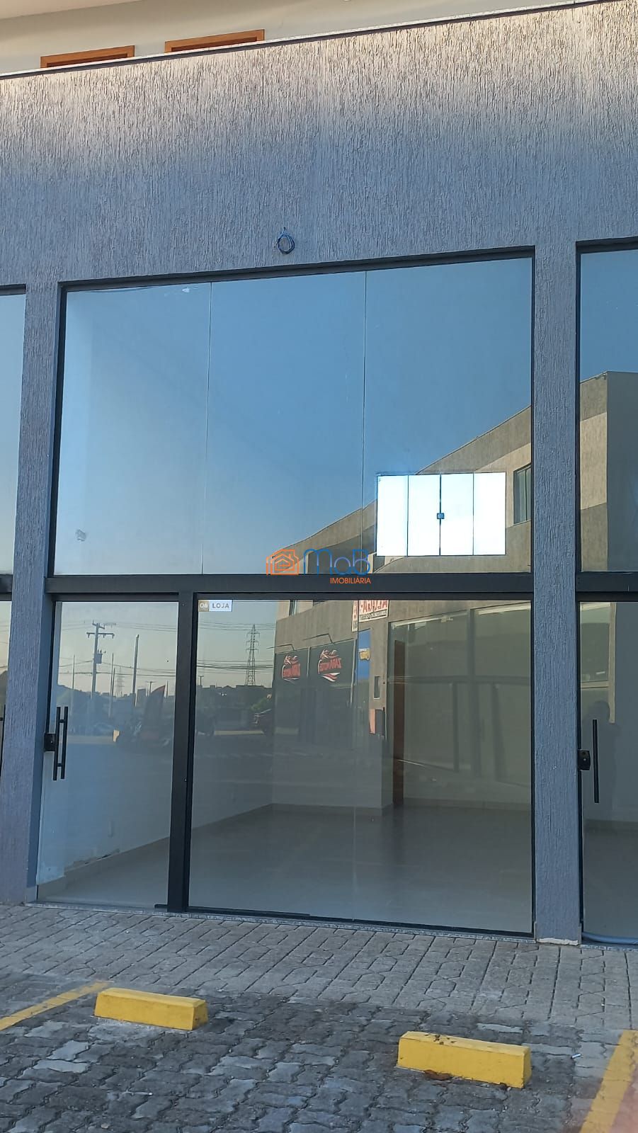 Loja comercial na ajuda de cima