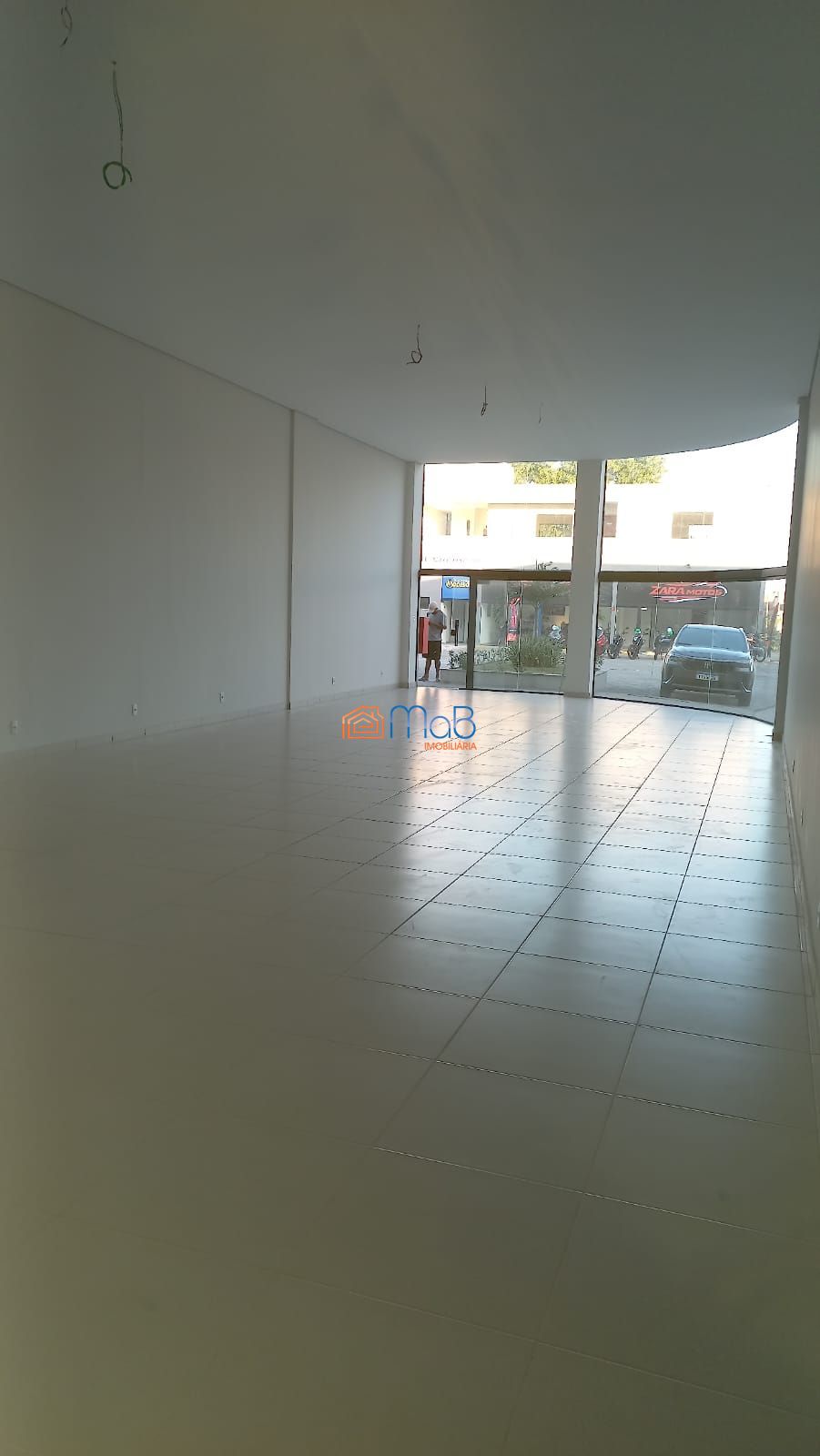 Loja comercial na ajuda de cima