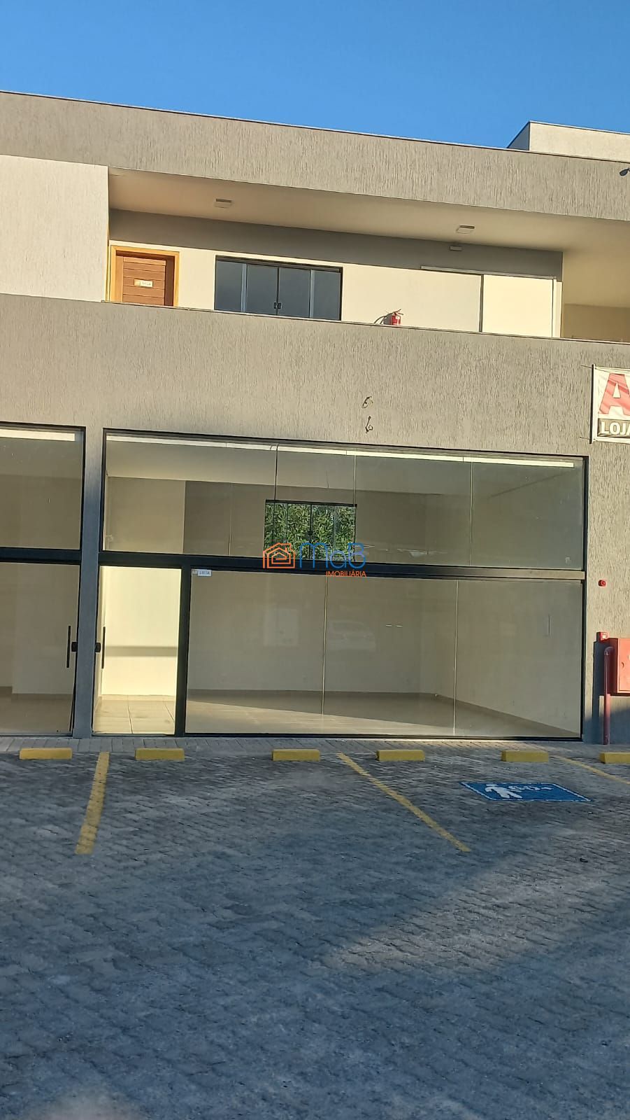 Loja comercial na ajuda de cima