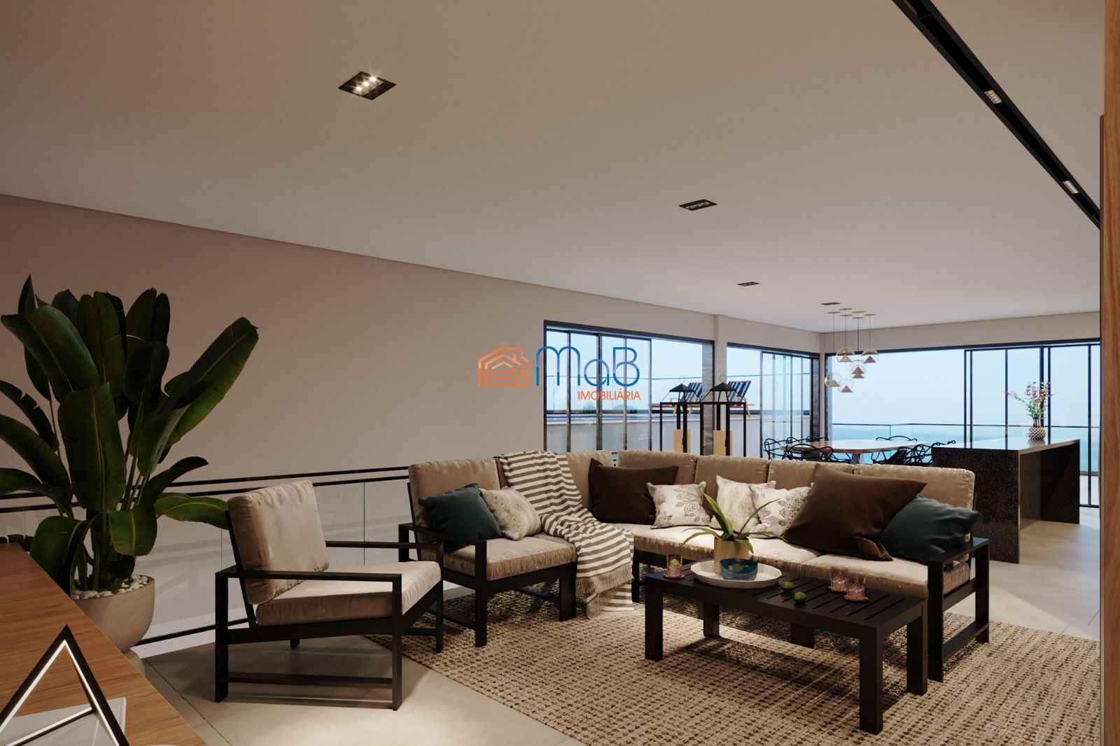 Apartamento alto padrão com 210m2 entre a Lagoa e a Praia do Pecado