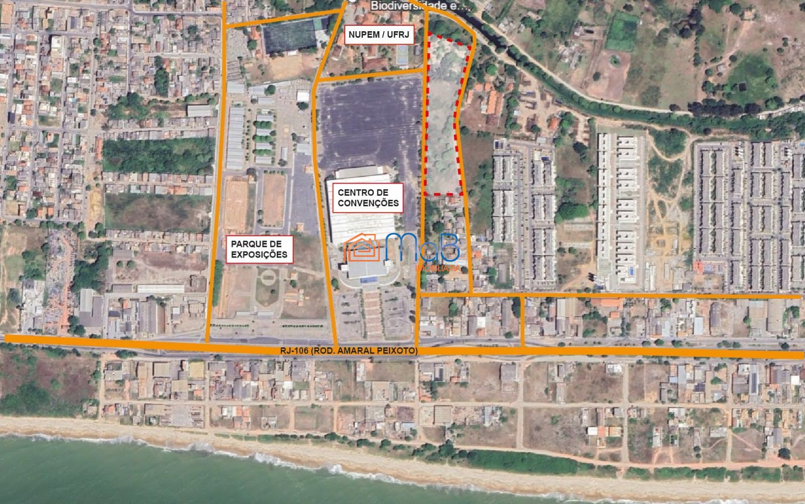 Área com 2.661m2 ao lado do centro de Convenções de Macaé