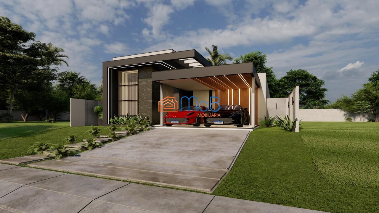 Casa linear com 4 suítes e área de lazer completa à venda no