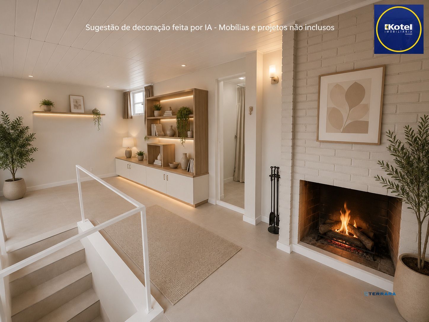 Sugestão de decoração por IA - Projeto e mobílias não inclusos